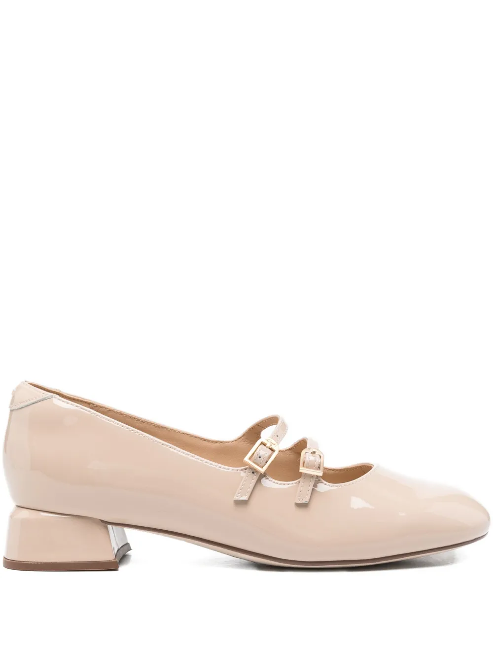 Clarks 30mm Daiss buckled block-heel pumps Neutrals