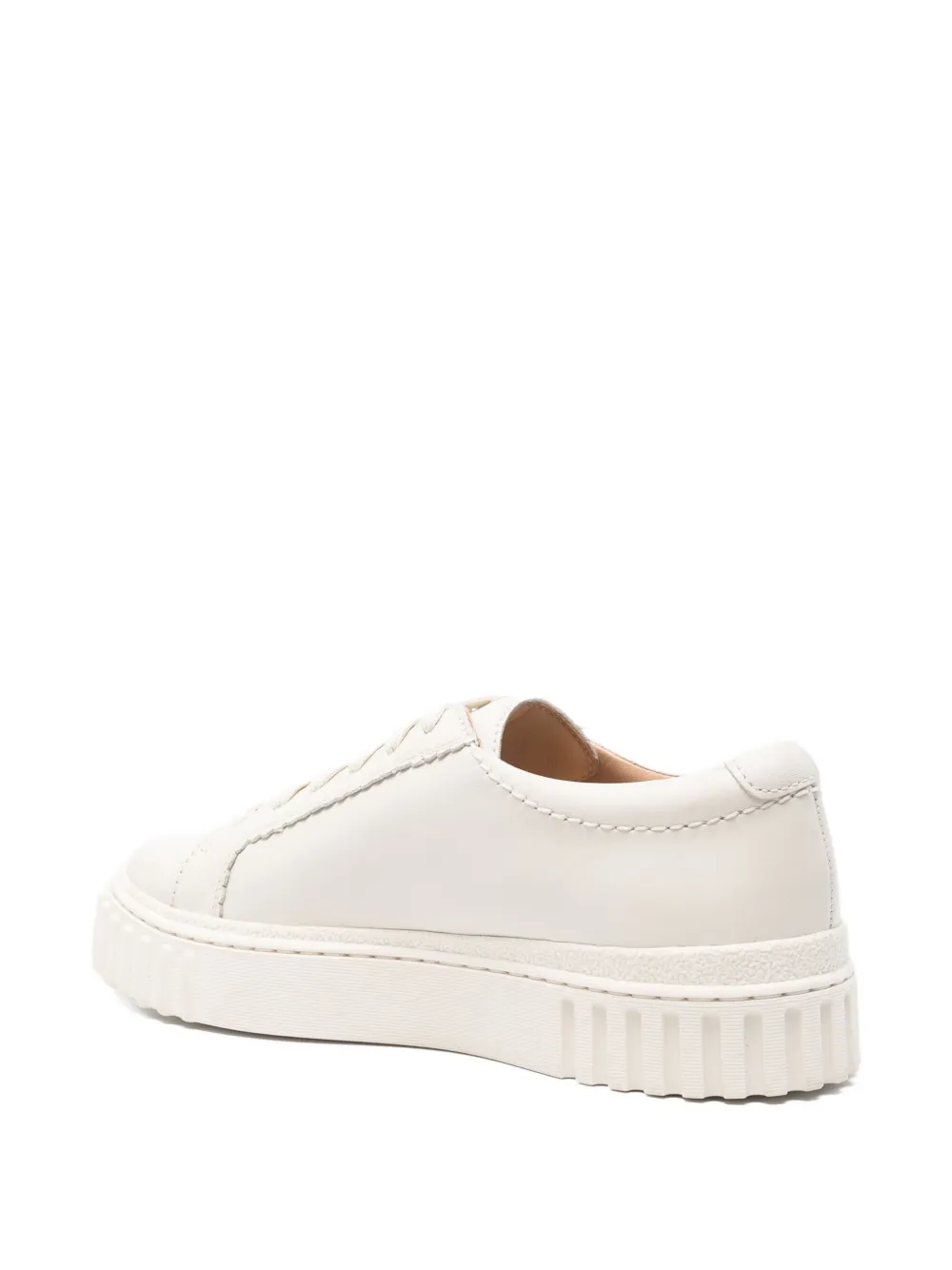 Clarks Mayhill lace-up platform sneakers White