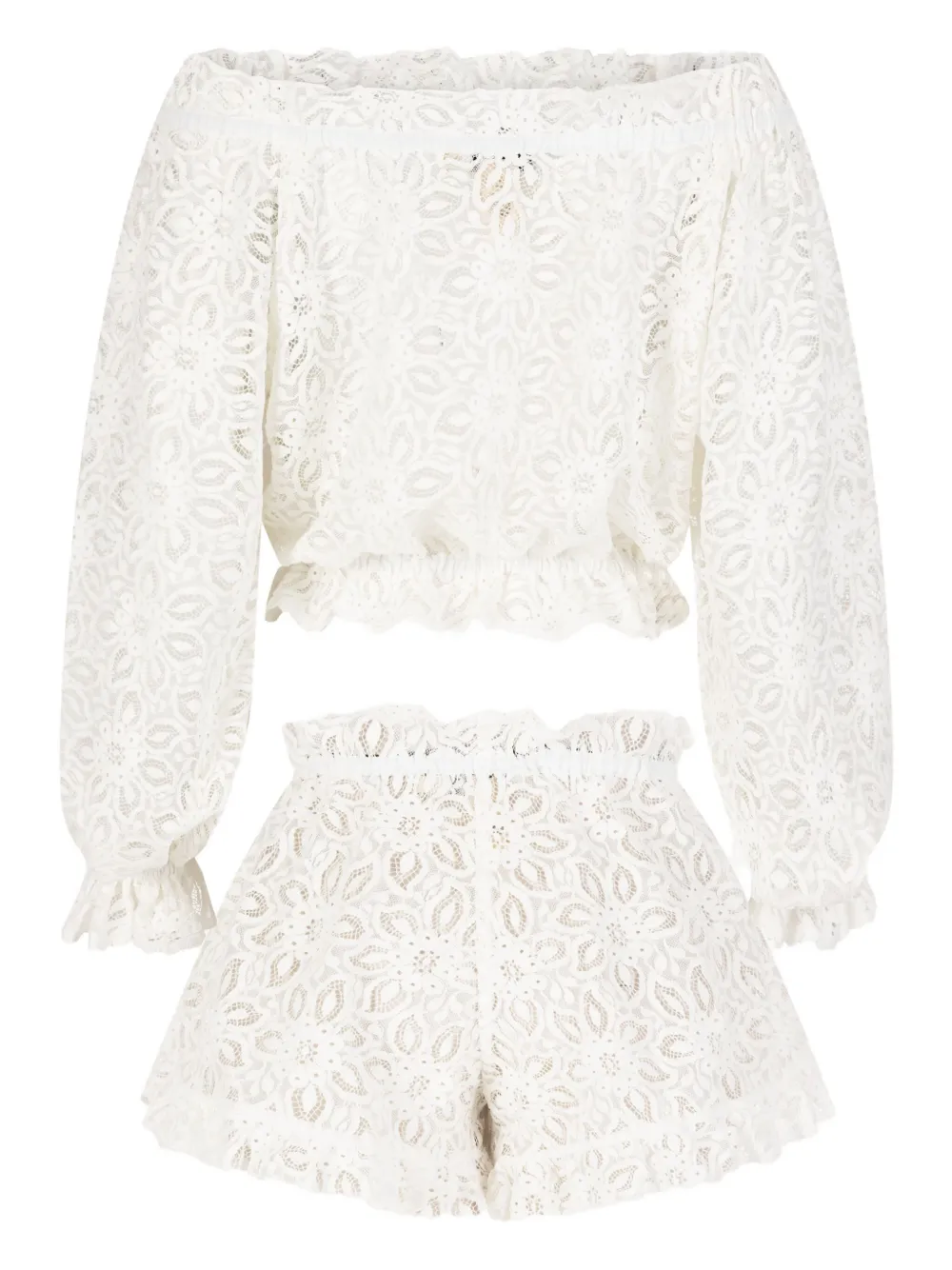 PARAMIDONNA Luna lace-trimmed beach set | Beach Cover-Ups | Image 2