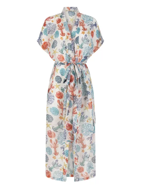 PARAMIDONNA graphic-print beach cover-up