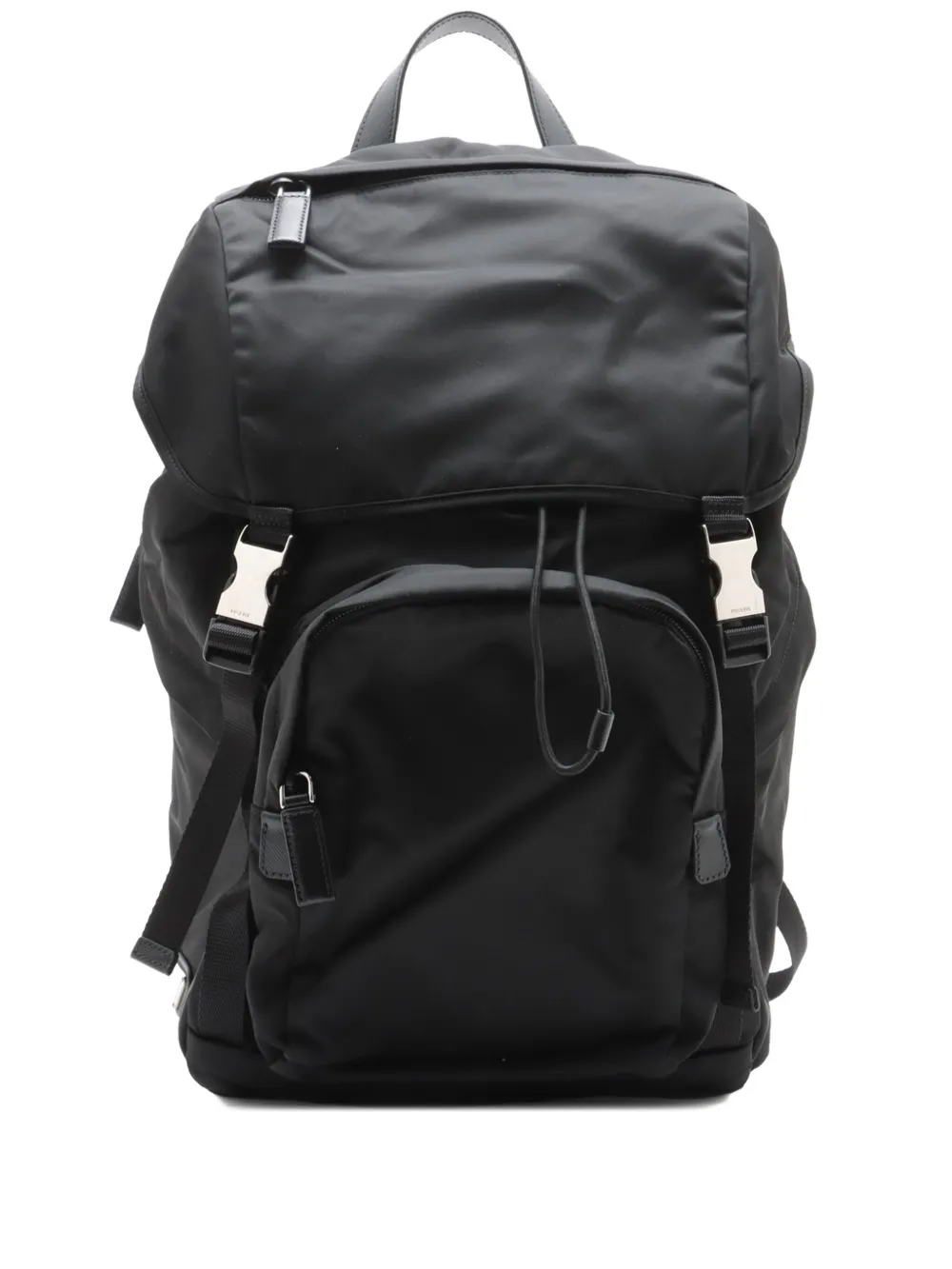 Prada Pre-Owned 2024 バックル バックパック - ブラック Prada Pre-Owned 2024 バックル バックパック - ブラック