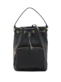 Prada Pre-Owned drawstring leather bucket bag - Black