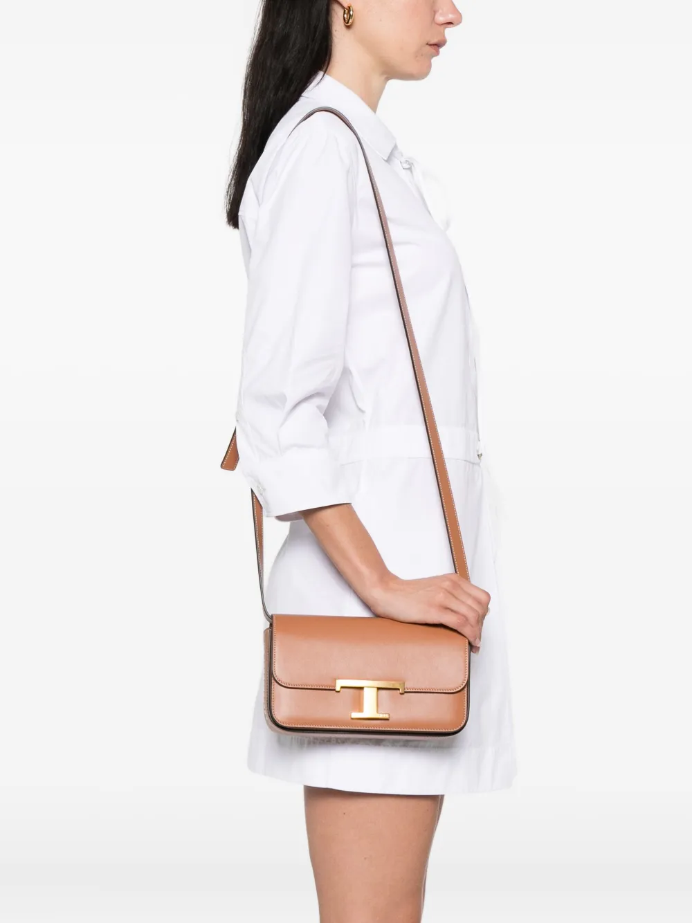 Tod's Leren crossbodytas Bruin