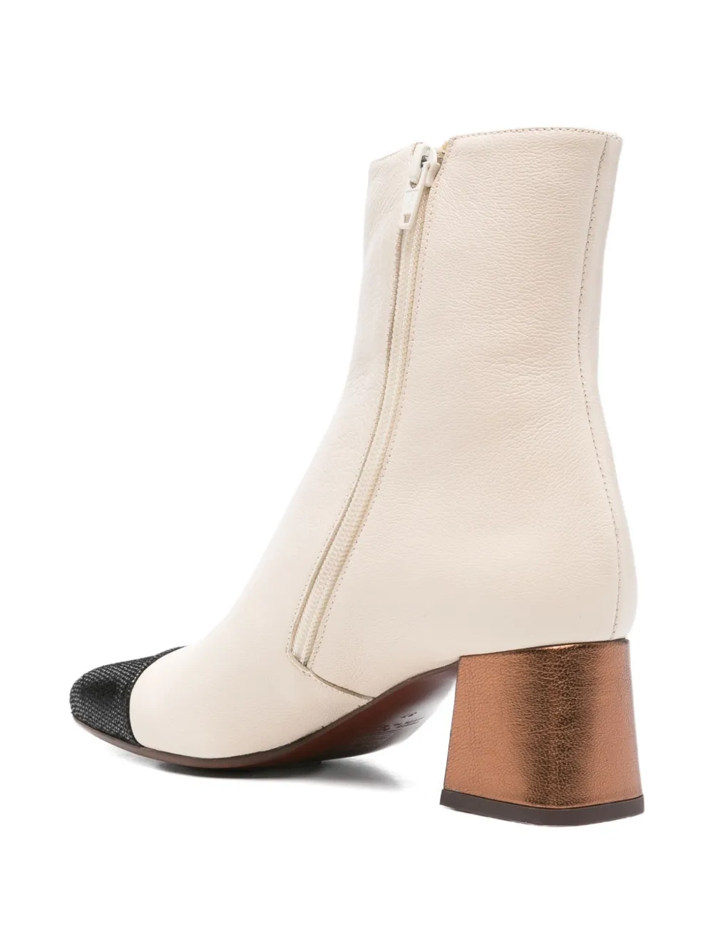 Chie Mihara 60m block-heel boots Neutrals