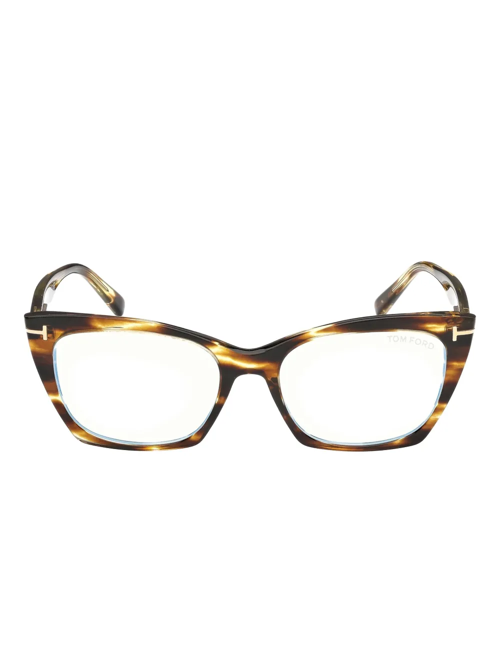 TOM FORD Eyewear Bril met cat-eye montuur Bruin