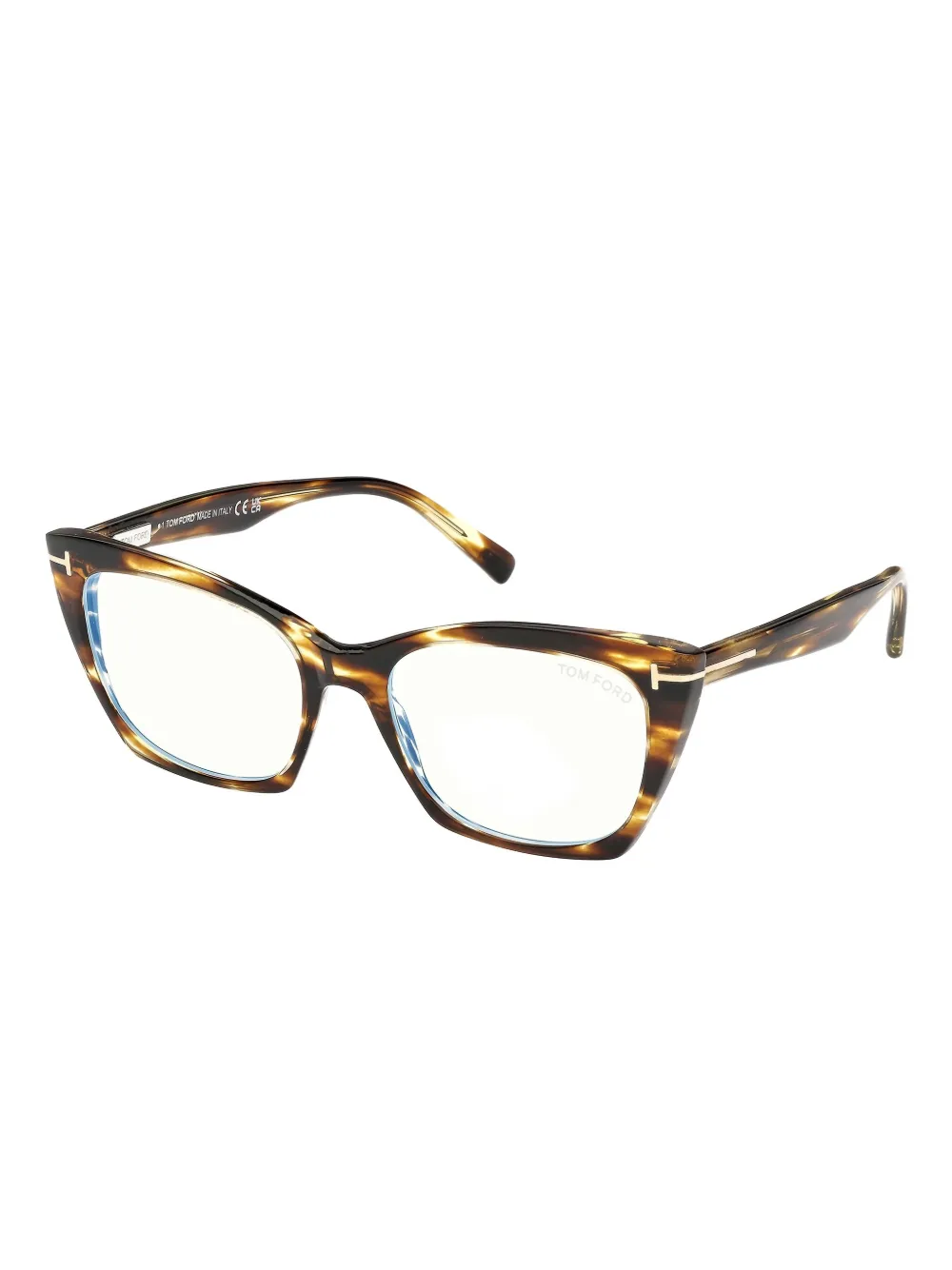 TOM FORD Eyewear Bril met cat-eye montuur Bruin