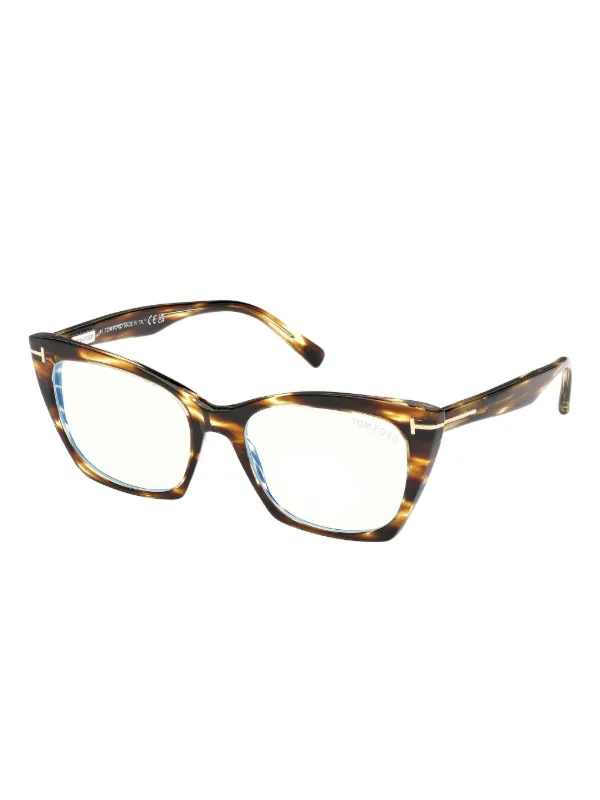 TOM FORD Eyewear キャットアイ眼鏡フレーム | ブラウン | FARFETCH JP
