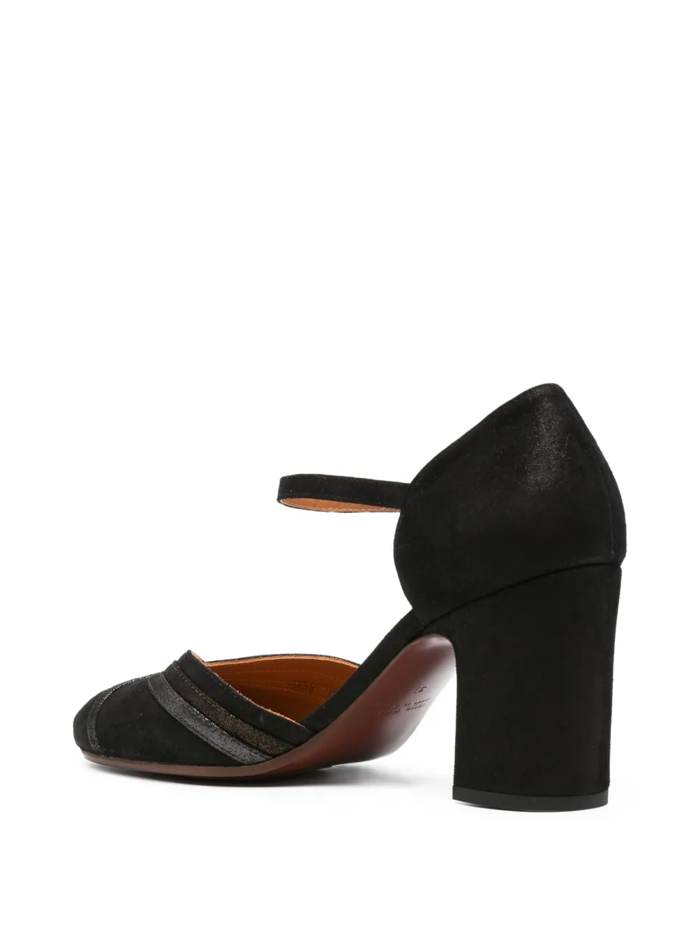 Chie Mihara 80mm ankle-strap block-heel pumps Black