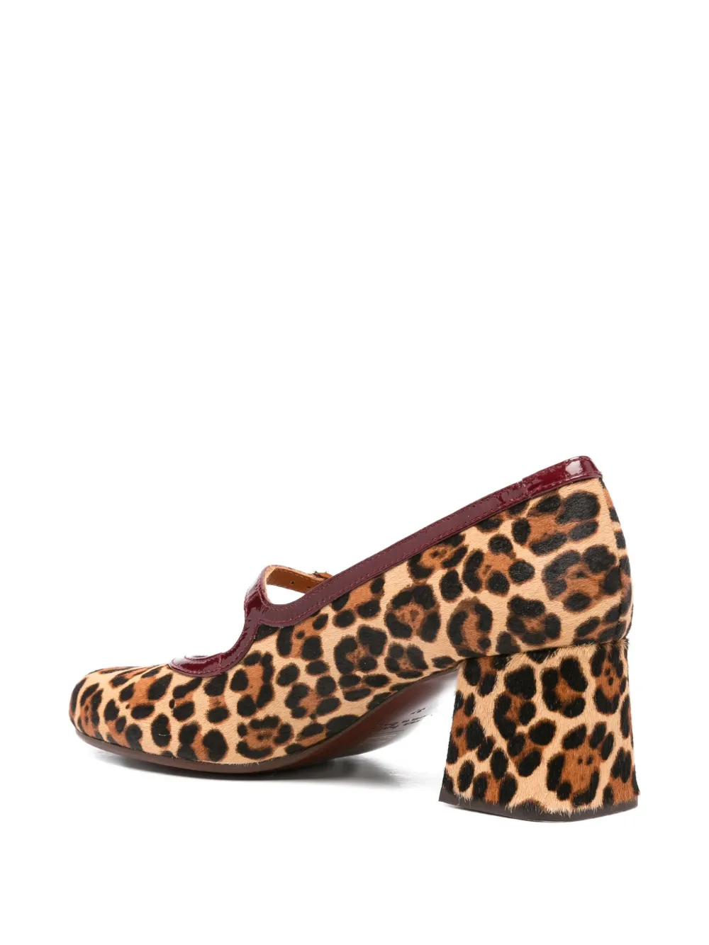 Chie Mihara 60mm leopard-print block-heel pumps Brown