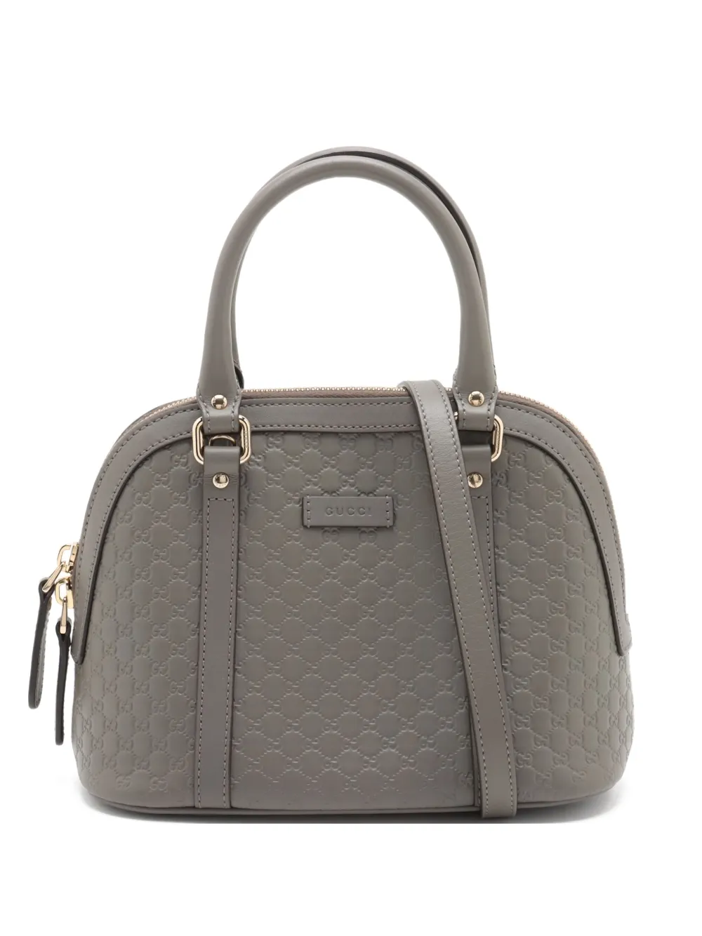 Gucci Pre-Owned GGエンボス ハンドバッグ - グレー Gucci Pre-Owned GGエンボス ハンドバッグ - グレー