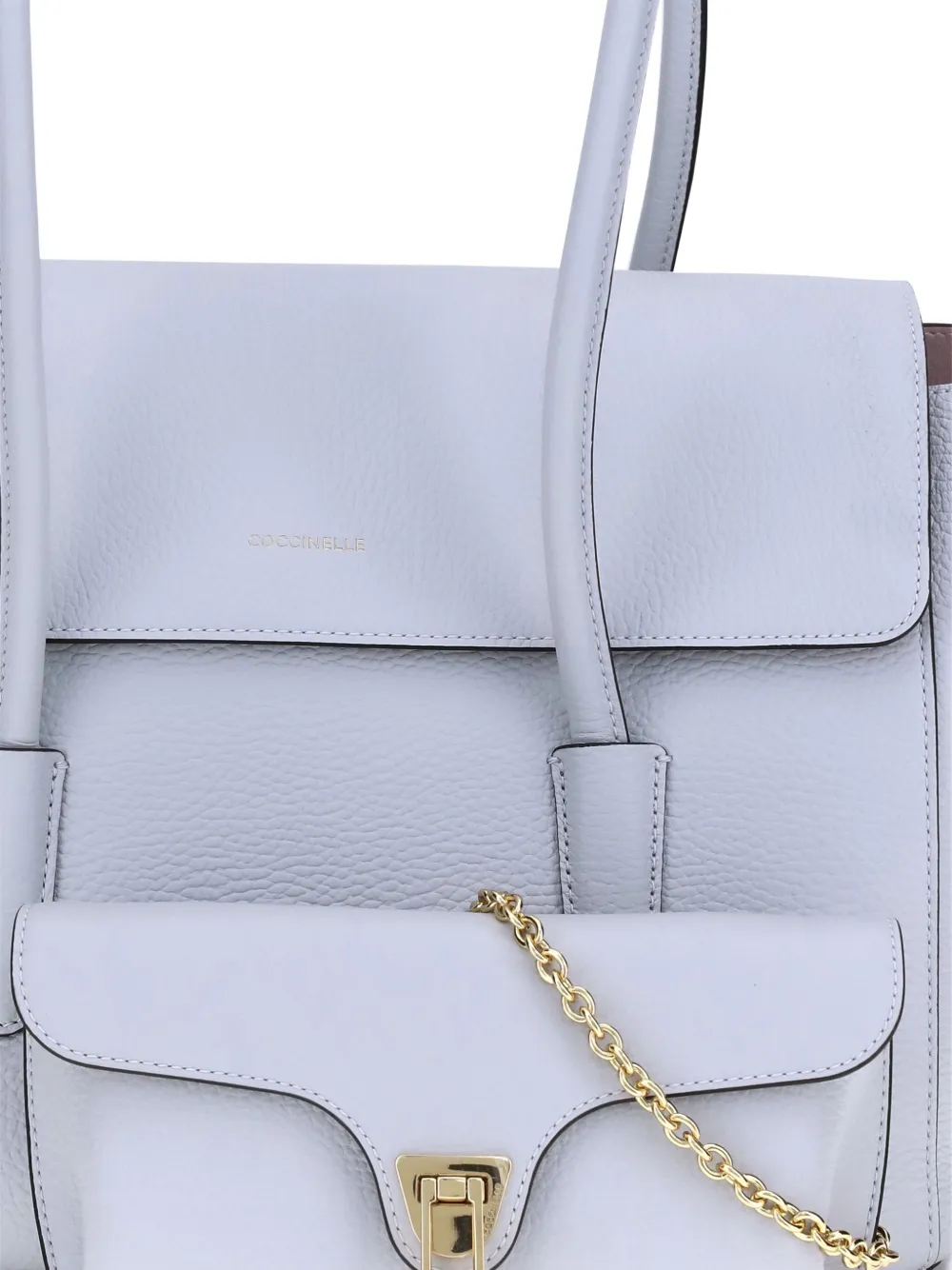 Coccinelle leather tote bag - Wit