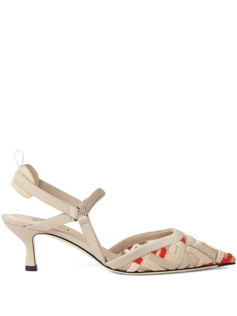 FENDI Colibrì FF-motif slingback pumps