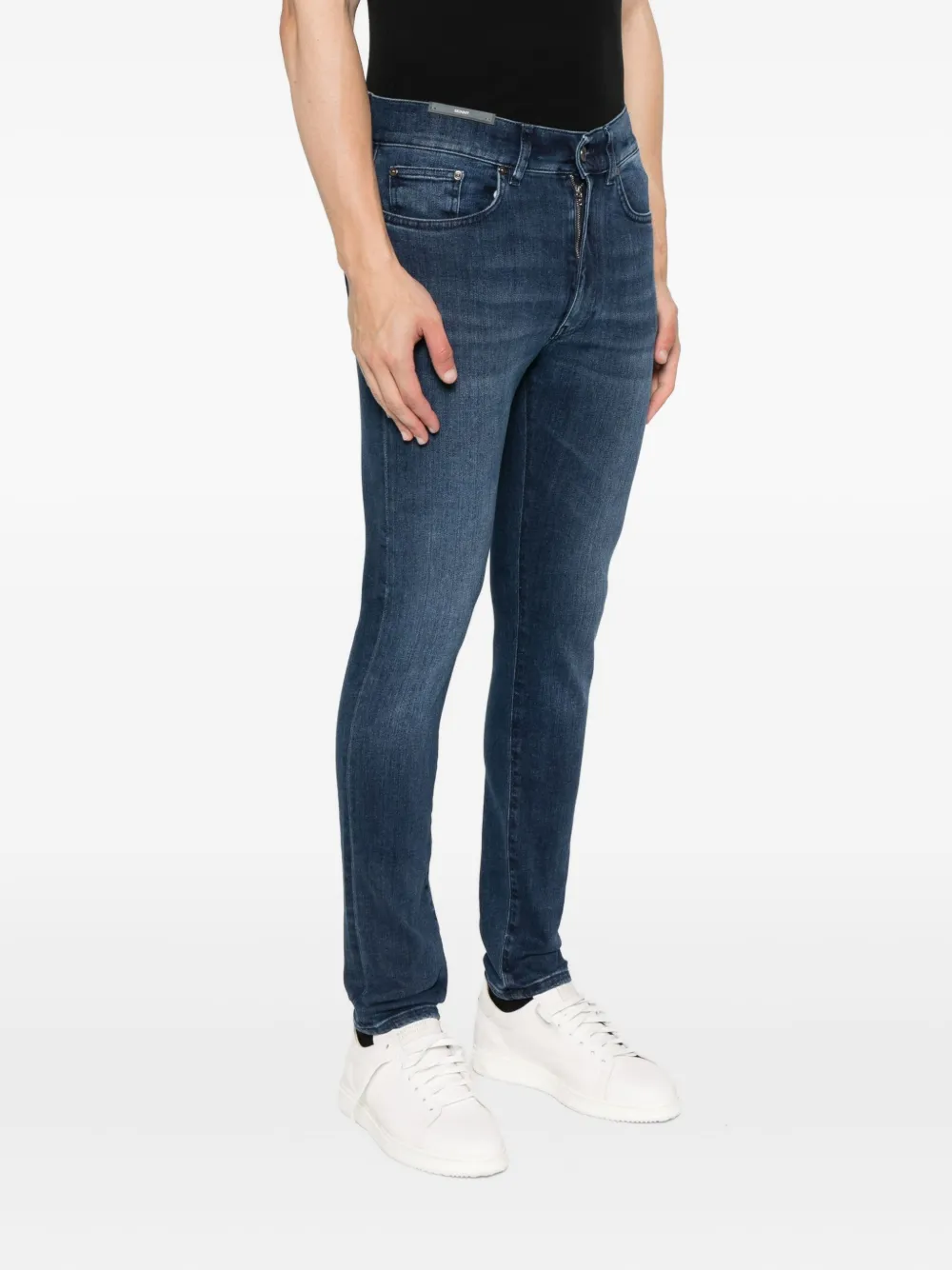 PT Torino Jeans met vijf zakken Blauw