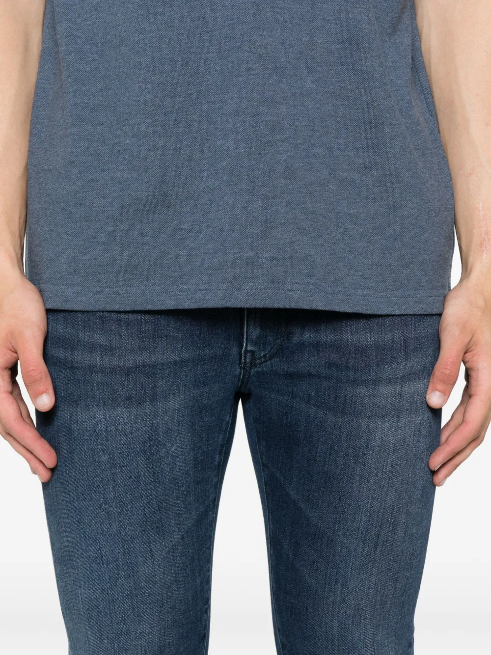 PT Torino Jeans met vijf zakken Blauw