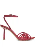 Le Silla 80mm Bella patent-leather ankle-strap sandals - Red