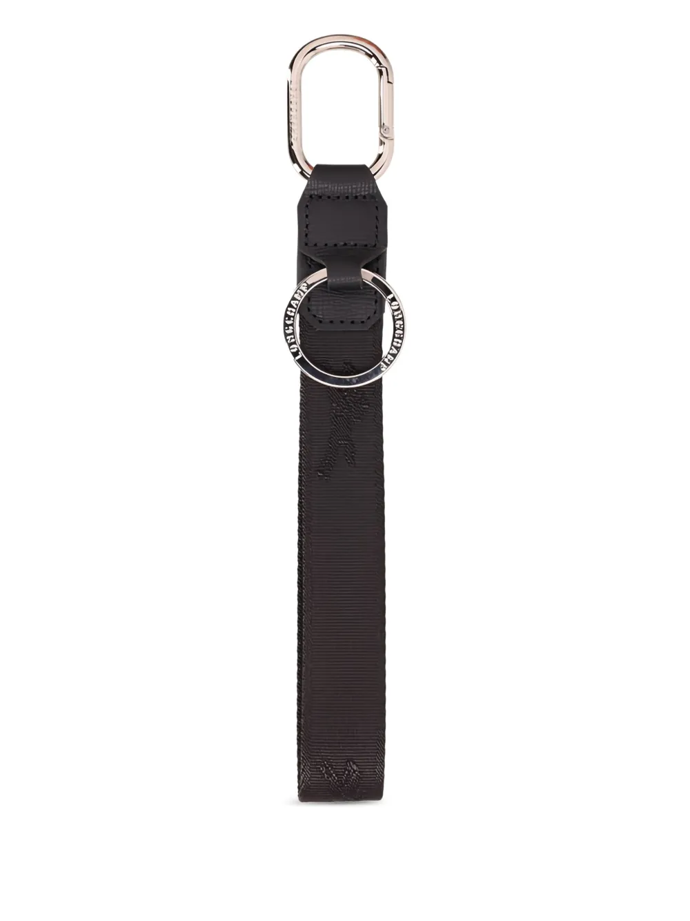 Longchamp Leather-trimmed Logo Keyring