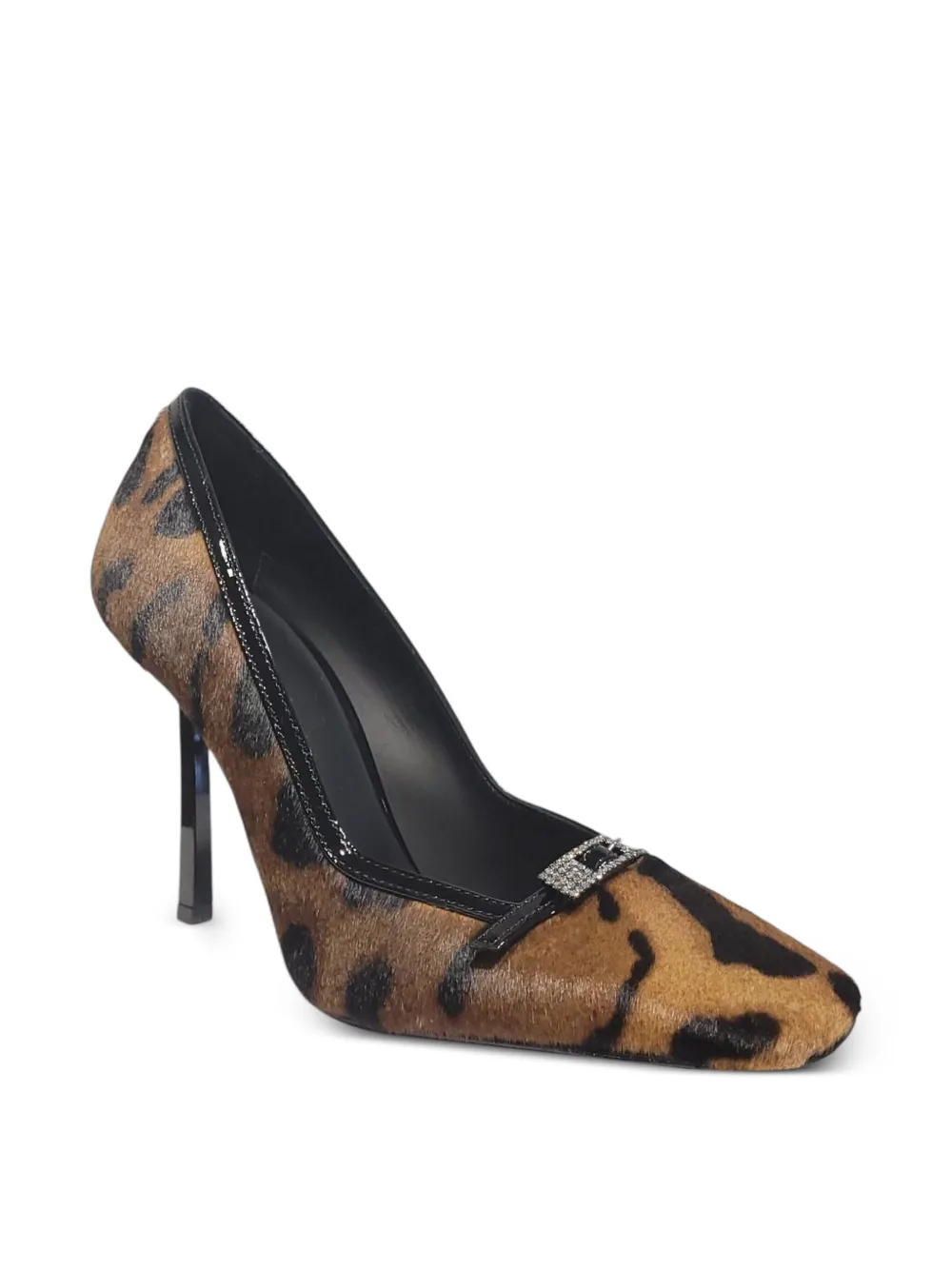 Le Silla leopard-print jewel-embellished pumps Neutrals