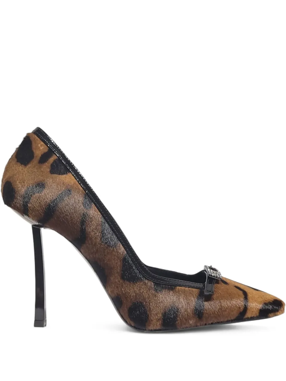 Le Silla leopard-print jewel-embellished pumps Neutrals