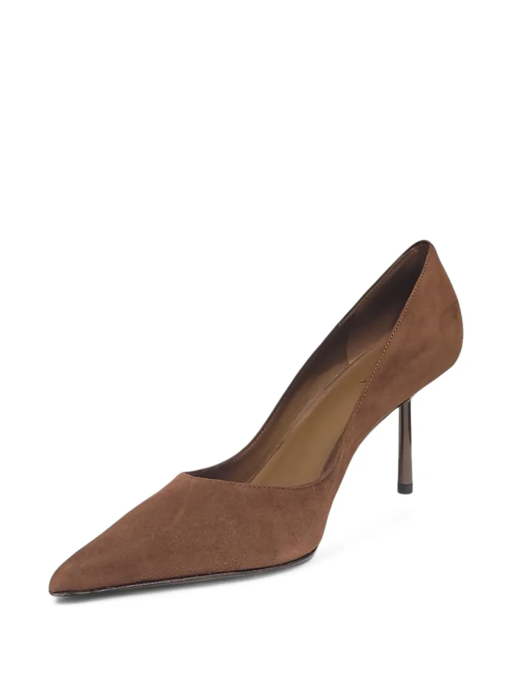 Le Silla 80mm suede pointed-toe pumps Brown