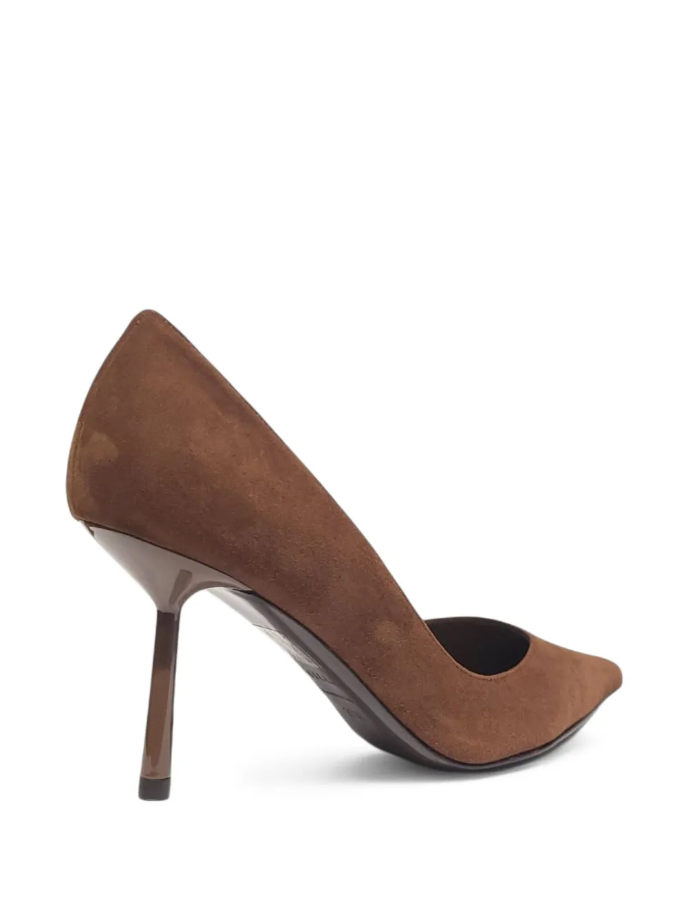 Le Silla 80mm suede pointed-toe pumps Brown