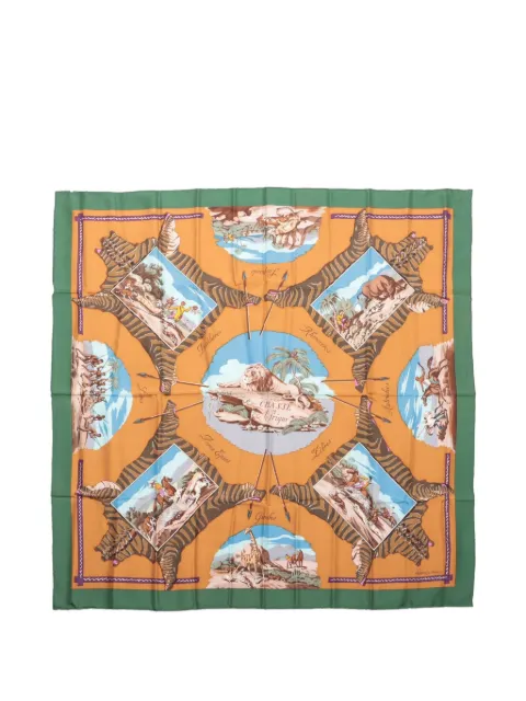Hermès Pre-Owned وشاح 'لا شاس آن أفريك' حرير 