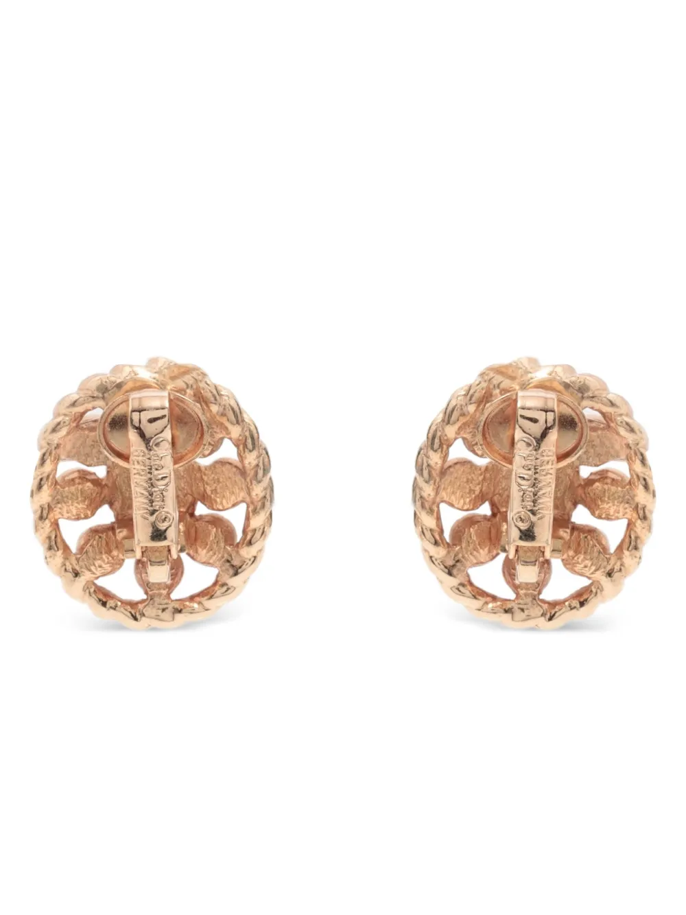 Christian Dior Pre-Owned rhinestone-embellished earrings | Image 2