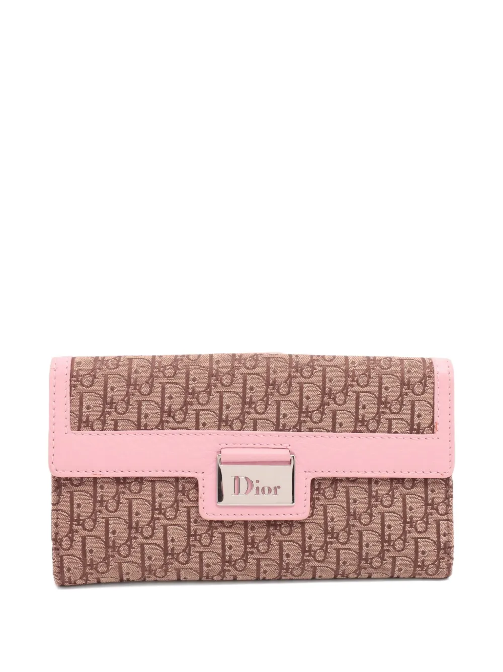Christian Dior Pre-Owned 2024 オブリーク モノグラム財布 - ブラウン Christian Dior Pre-Owned 2024 オブリーク モノグラム財布 - ブラウン