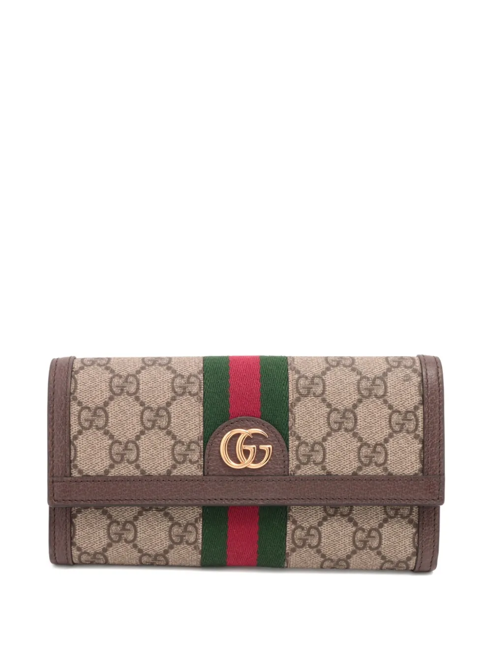 Gucci Pre-Owned 2024 GGスプリーム オフィディア コンチネンタル 長財布 - ニュートラル Gucci Pre-Owned 2024 GGスプリーム オフィディア コンチネンタル 長財布 - ニュートラル