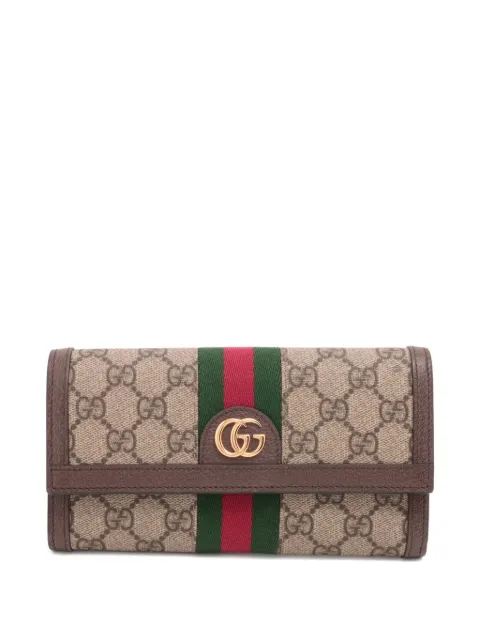 Gucci Pre-Owned 2024 GGスプリーム オフィディア コンチネンタル 長財布