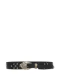 Enfants Riches Déprimés eagle-head studded belt - Black