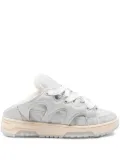 SANTHA cut-out lace-up sneakers - Grey