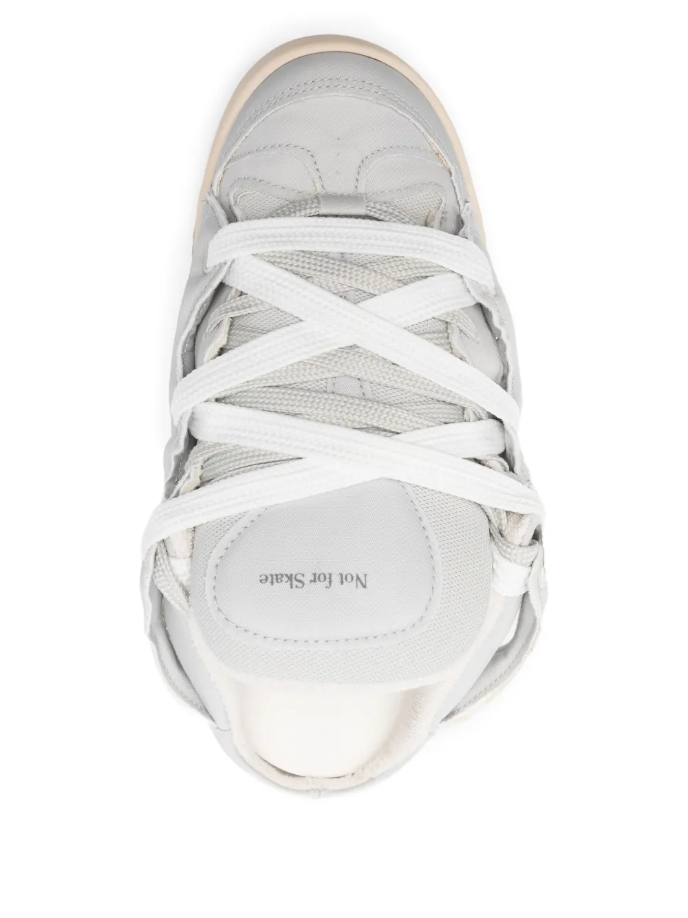 Santha Cut-out Lace-up Sneakers In Gray