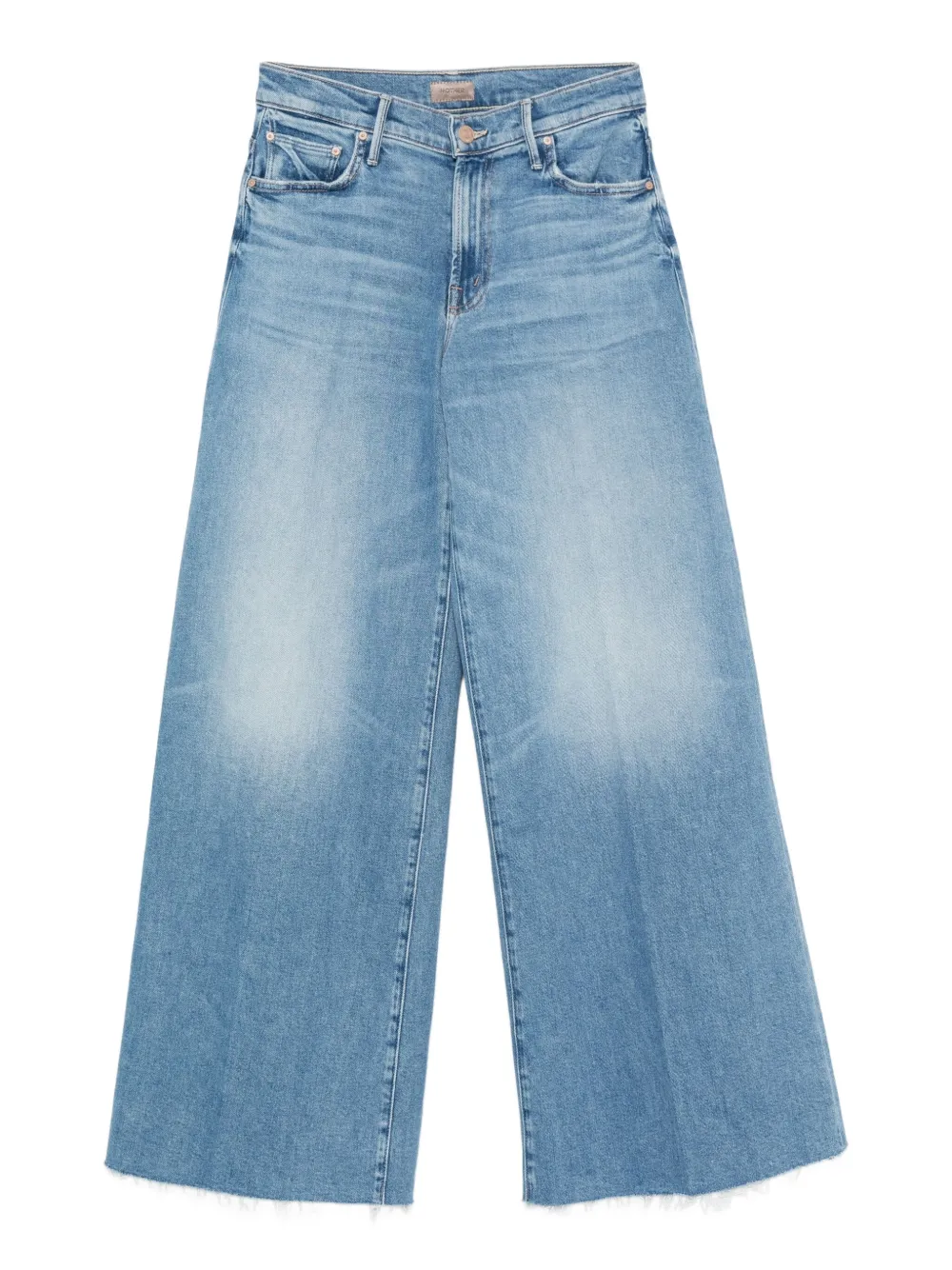 MOTHER The Swisher Sneak Fray jeans Blauw