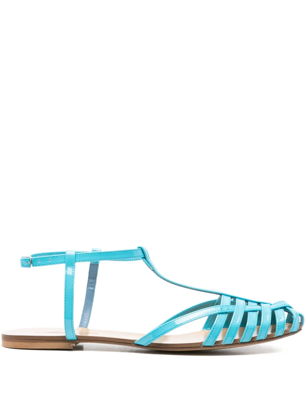 Anna F. 512 T-bar caged sandals Blue