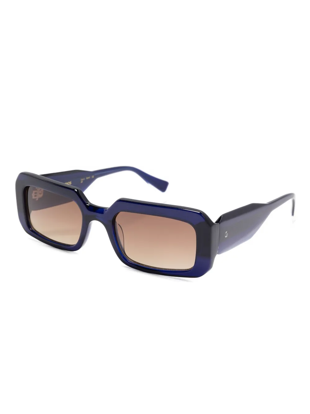 GIGI STUDIOS Camille rectangular-frame sunglasses Blauw