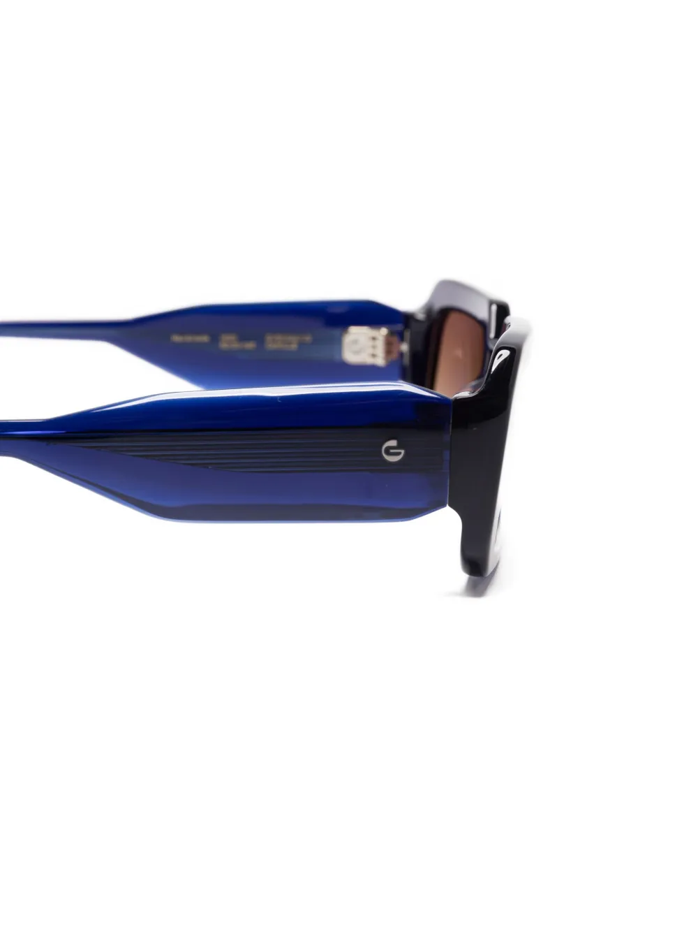 GIGI STUDIOS Camille rectangular-frame sunglasses Blauw