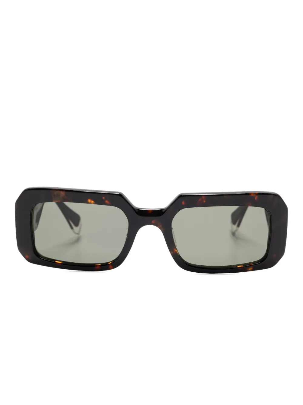 GIGI STUDIOS Camille rectangular-frame sunglasses Bruin