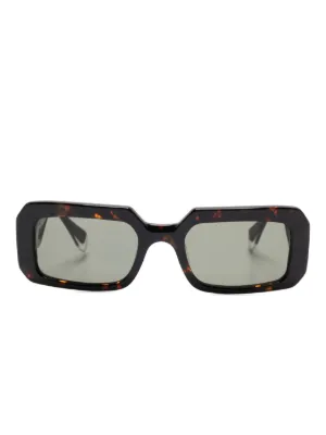 Chimi Alter rectangle-frame Sunglasses | Brown | FARFETCH ZA