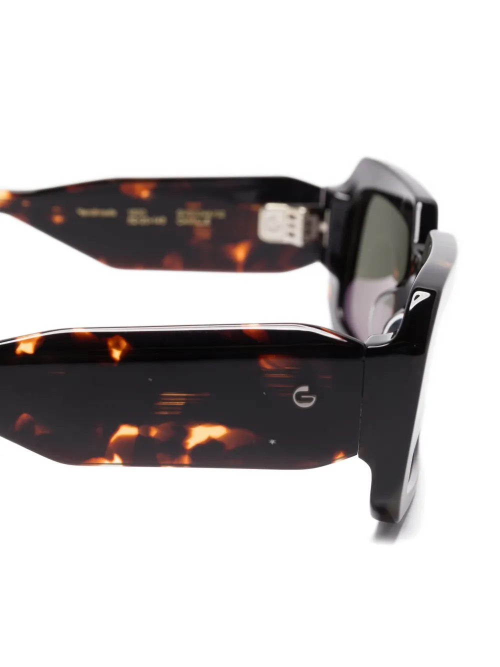 GIGI STUDIOS Camille rectangular-frame sunglasses Bruin