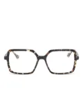 GIGI STUDIOS Angelica square-frame glasses - Brown