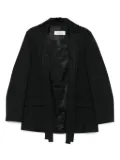 Róhe shawl-lapel wool jacket - Black