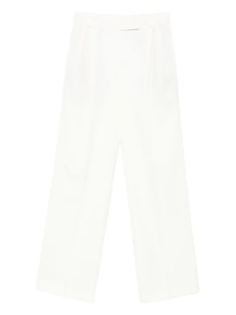 Róhe pleated wool-blend trousers