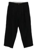 Ziggy Chen striped trousers - Brown