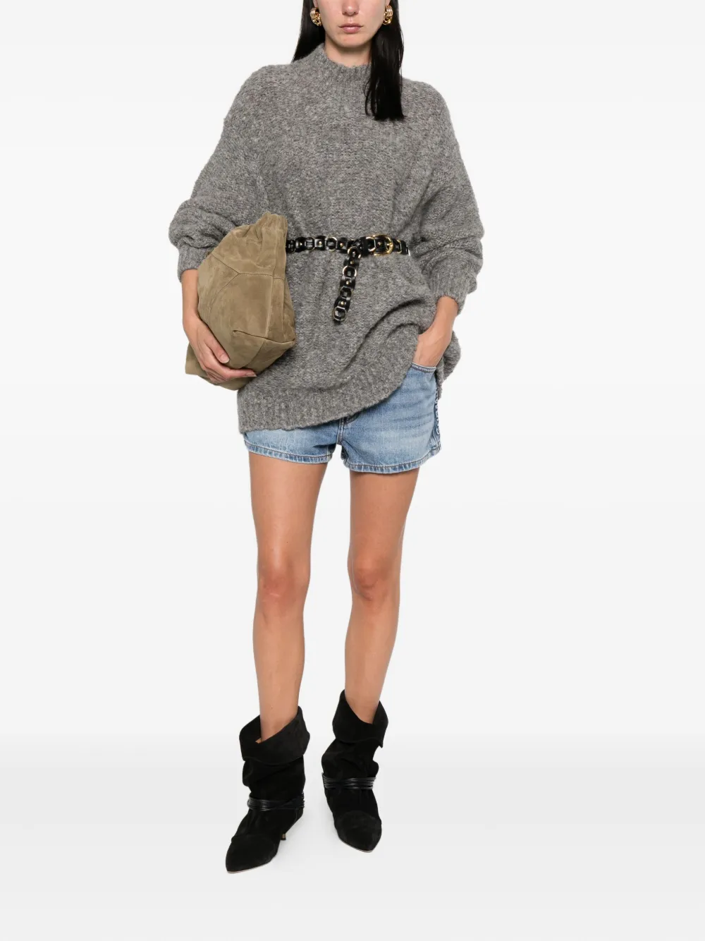 ISABEL MARANT high-neck sweater Grijs
