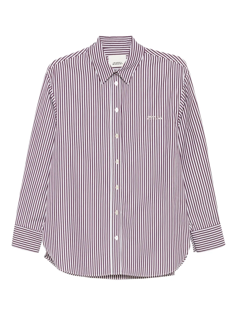 ISABEL MARANT striped button-fastening shirt | Neutrals | Image 1