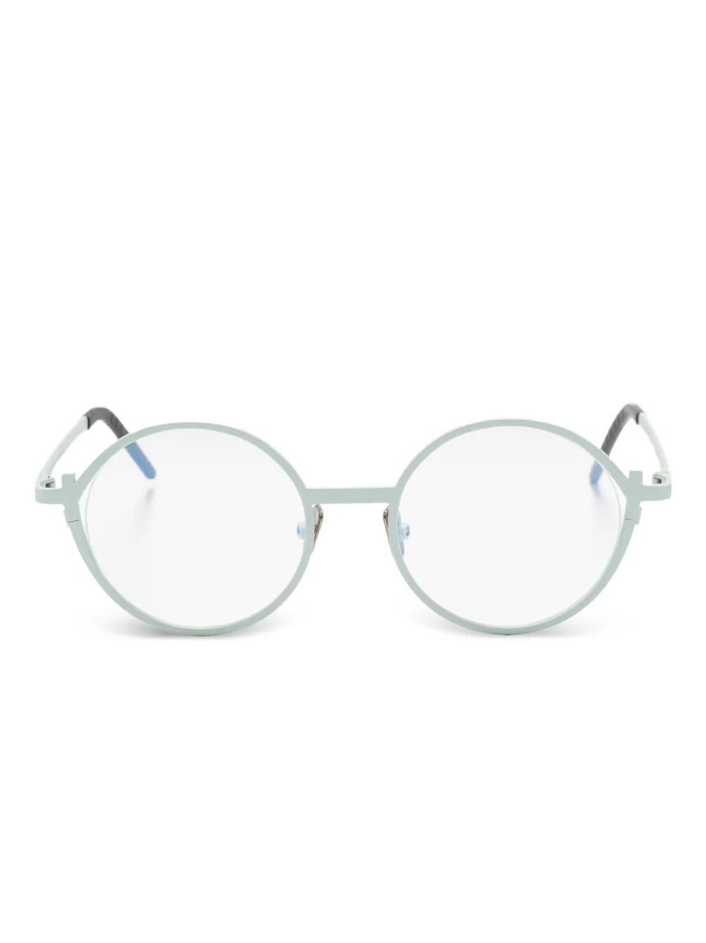 Veronika Wildgruber Luke round-frame glasses | Green | Image 1