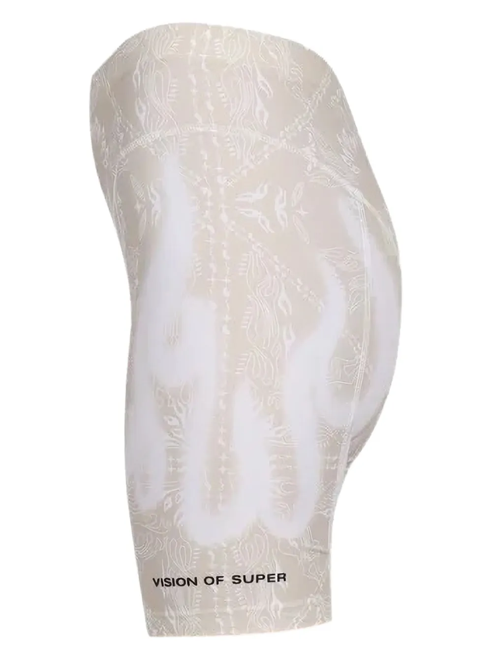 Vision Of Super Shorts met vlammenprint Beige