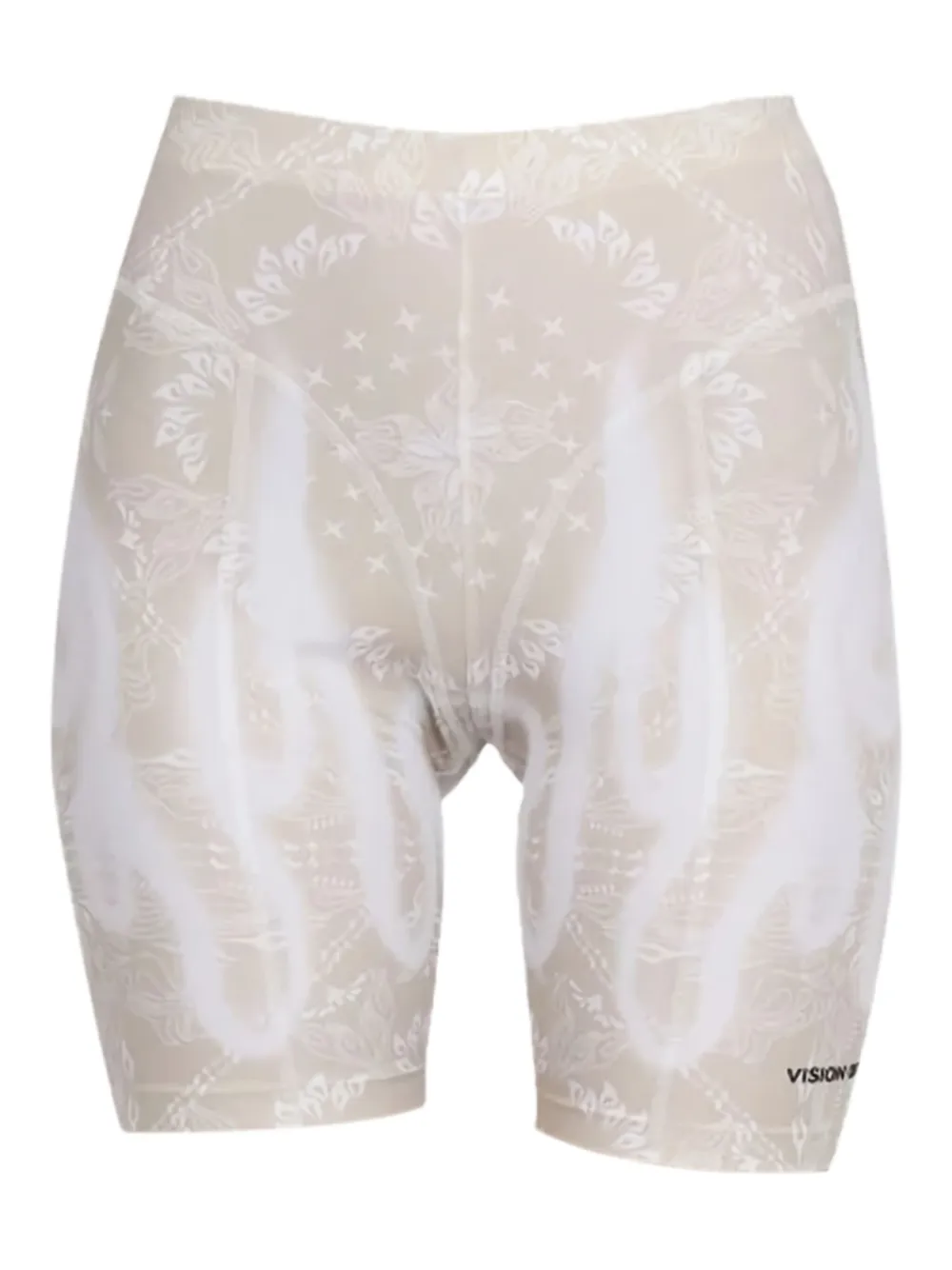 Vision Of Super flame-print shorts | Neutrals | Image 1