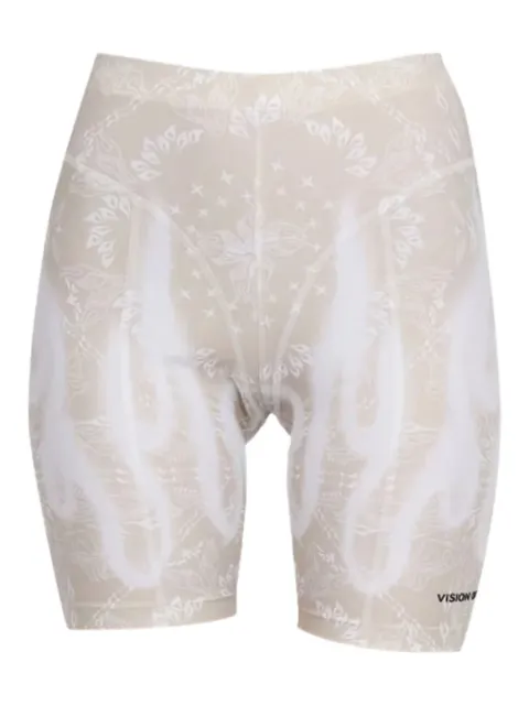Vision Of Super flame-print shorts
