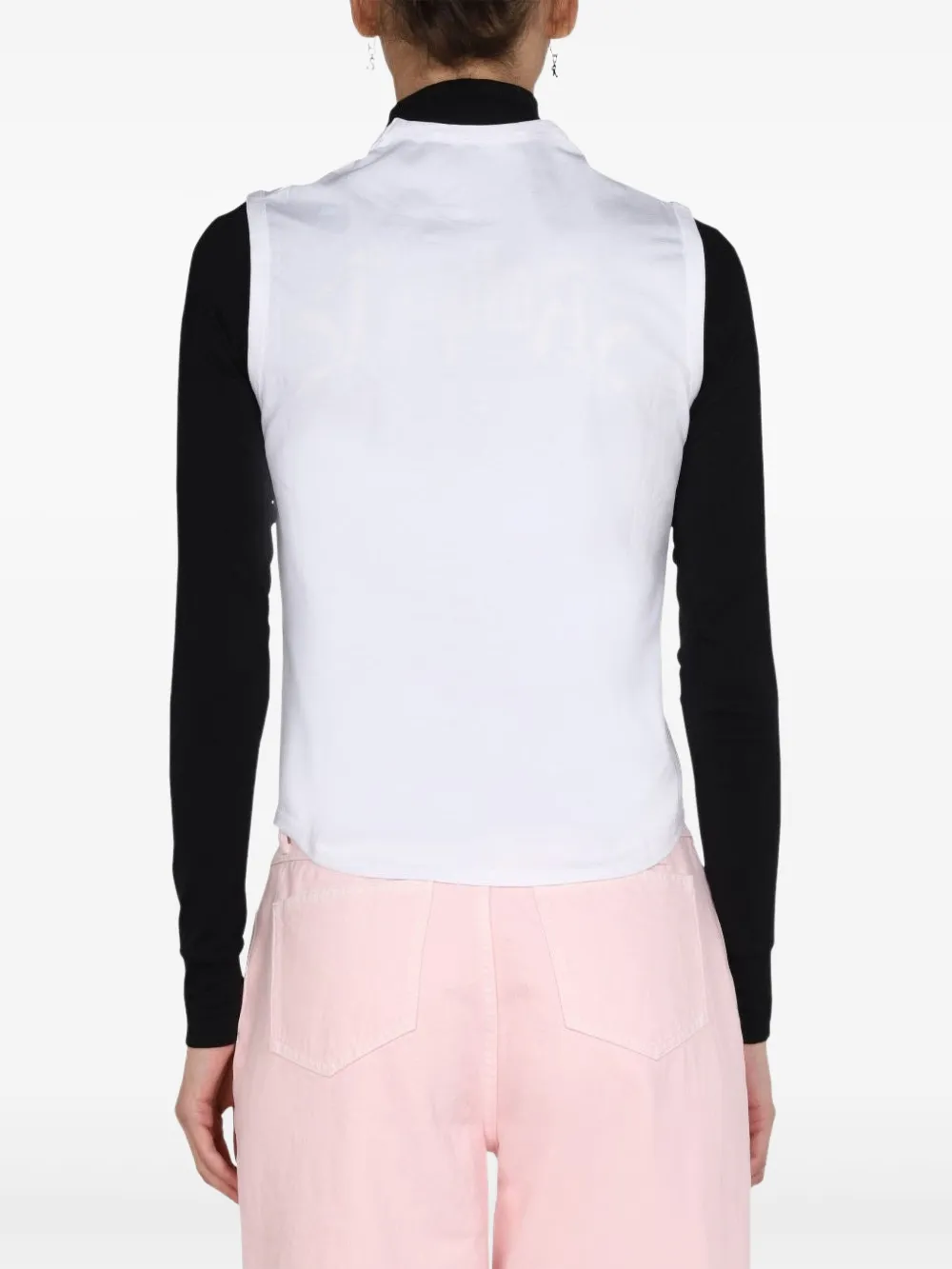 Raf Simons Tanktop met logo Wit